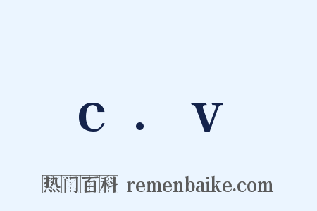 c.v是什么意思的图片
